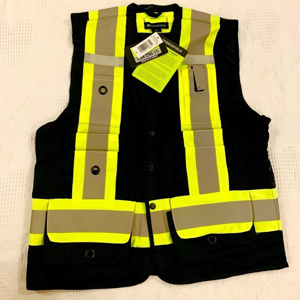 Forcefield black High Vis Vest